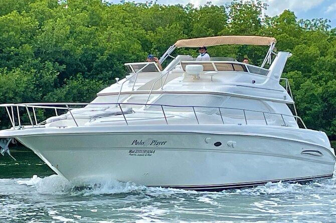 Cancun Yacht Tour - SEARAY YACHT 46 FT GREAT FOR SUNSET 15 PEOPLE MAX 25P9 - Highlights and Additional Stops