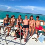 Catamaran Sailing through Caribbean Sea to Isla mujeres - Lunch at a Beach Club