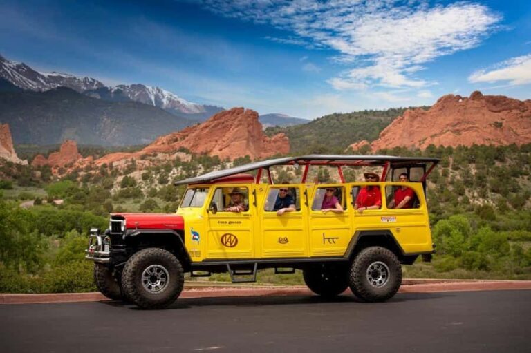 Colorado Springs: Garden of the Gods and Foothills Jeep Tour - What To Expect: Comfort, Adventure, and Insight