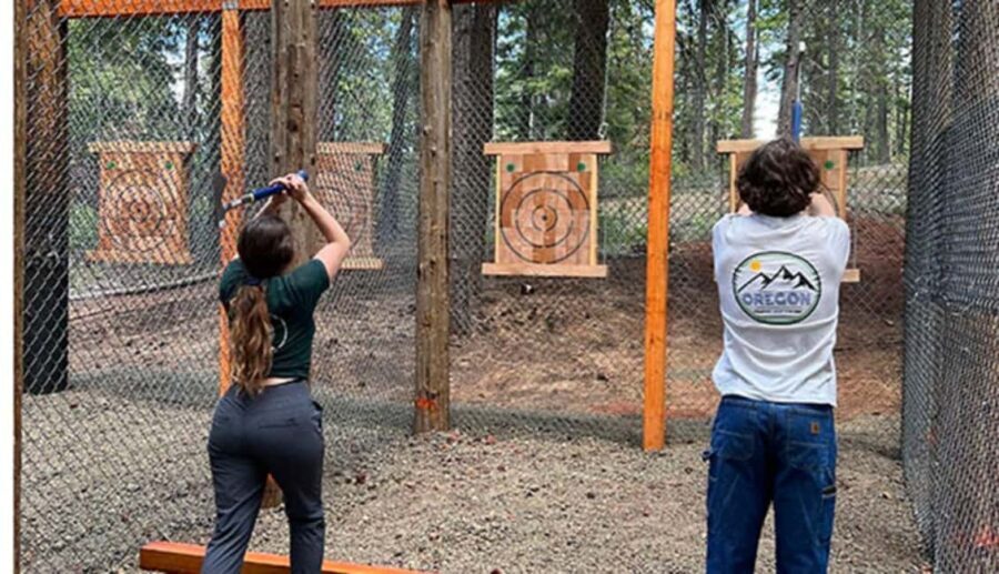 Crater Lake Axe Throwing Experience - What to Expect During Your Axe Throwing Session