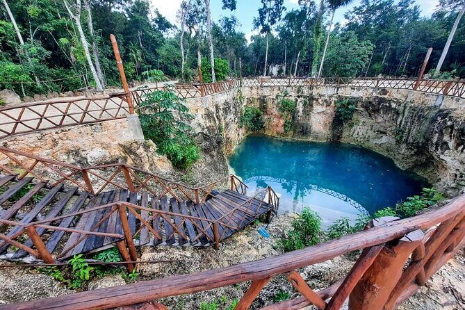 Discover 3 Cenotes, 1 Lagoon! from Cancun - Exploring the Cenotes