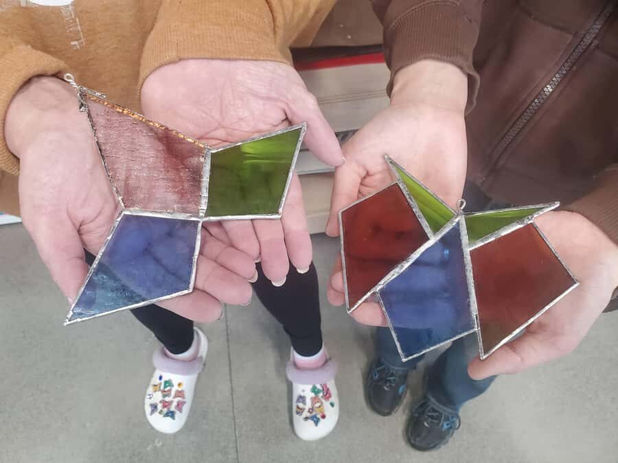 Everett: Stained Glass Workshop with Materials - The Experience and the End Result