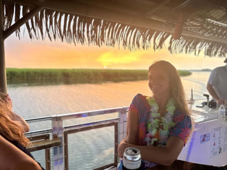 Folly Beach: Tiki Boat Cruise with BYOB Option - What the Tour Offers