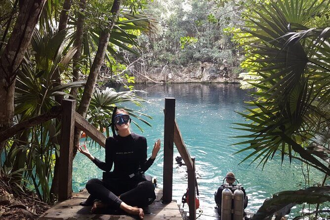 Freediving Intro for Beginners in a Cenote in Tulum Mexico - The Experience in Action