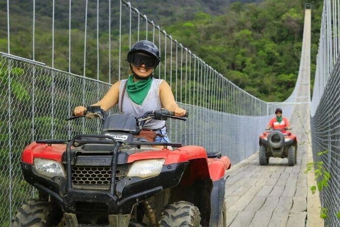 Half Day ATV and RZR Tour to El Jorullo Hanging Bridge - The Suspension Bridge: The Big Ticket