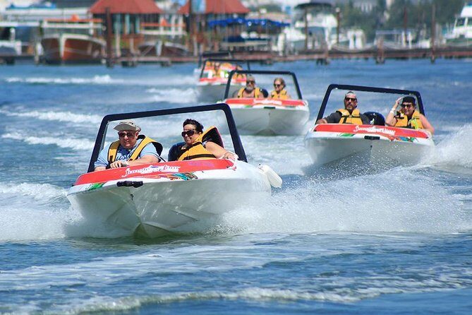 Jungle Tour In Cancun, drive a speedboat through the lagoon with your companion - Wildlife Encounters: Crocodiles in a Secured Habitat