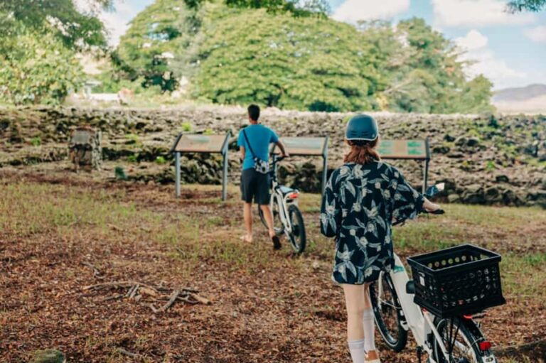 Kailua E-Bike Kau Kau Guided Scenic Food Tour Adventure - The Itinerary in Detail