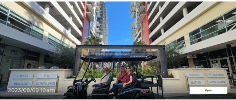 Karaoke Golf Cart City Tour Tampa! - The Itinerary and Sightseeing Highlights