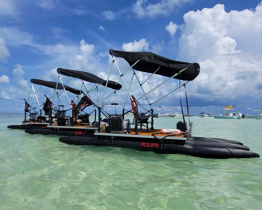 Key Largo: Sunset Tour  Drive Your Mini Pontoon + Beach - The Guided Boat Tour: Calm Waters and Scenic Views