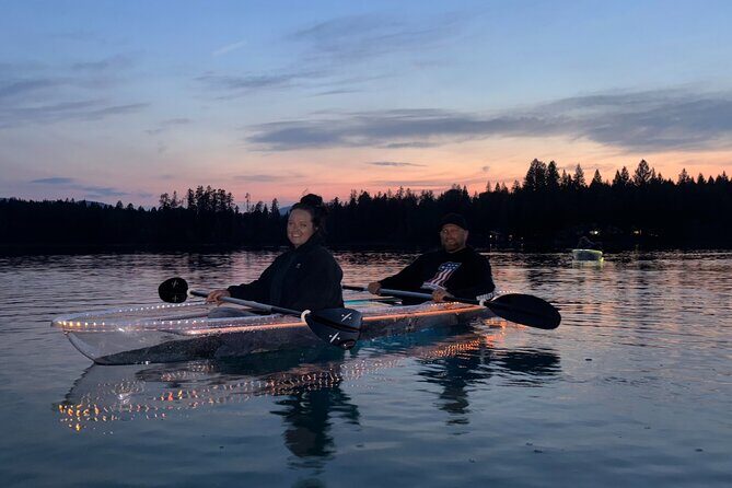 LED Illuminated Sunset Clear Kayak Tour //Kalispell, MT// - Detailed Breakdown of the Tour Itinerary