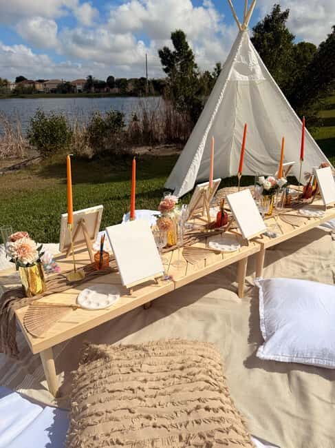 Luxury Outdoor Sip & Paint Experience- Near Miami - The Value Proposition