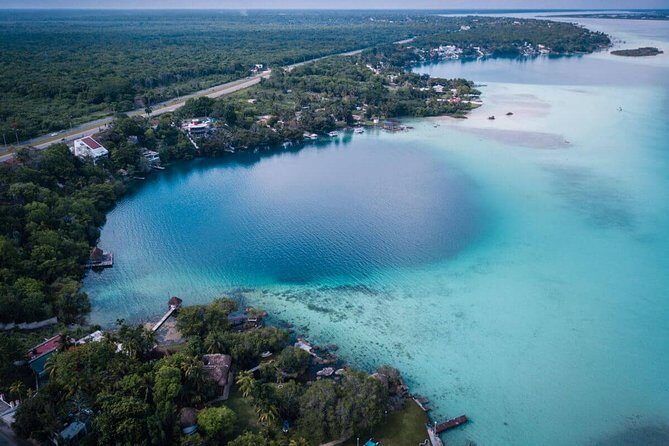 Magical BACALAR TOUR with Pontoon Boat ride. (Transportation + Breakfast + Food) - What’s Included and What’s Not