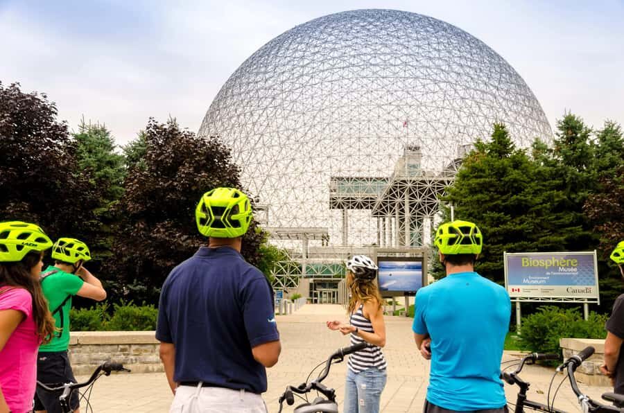 Montreal: City Architecture Guided Bike Tour - Riding on Notre-Dame Island and the F1 Track