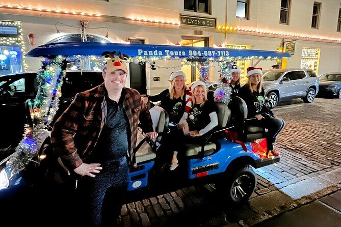 Nights of Lights Private Electric Golfcart Tour up to 7 People - Tour Itinerary in Detail