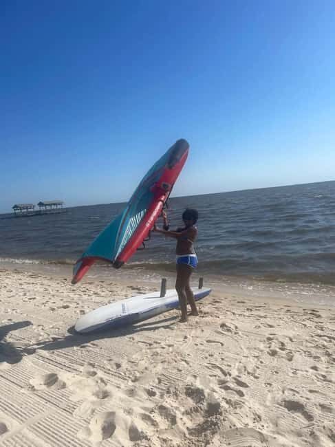 Ocean Springs: E-Foil Board Lesson - The Equipment and Instruction
