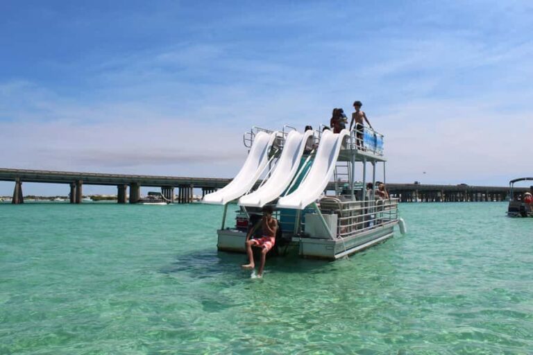 Okaloosa Island: 3 Slides Double Decker Pontoon Boat Rental - What Makes It Stand Out?