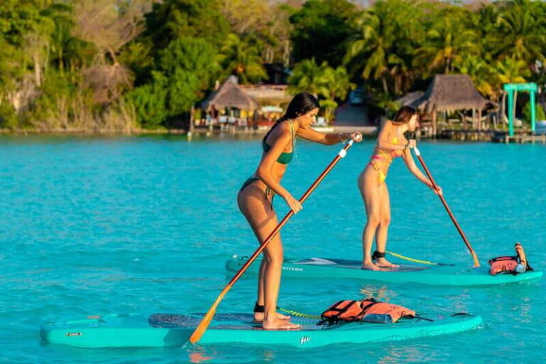 Paddleboard or kayak sunrise tour in Bacalar lagoon - The Itinerary in Detail