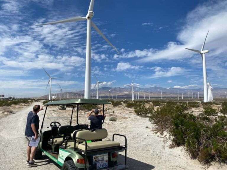 Palm Springs: Guided Golf Cart Windmill Tour - The Experience of a Lifetime in a Snapshot