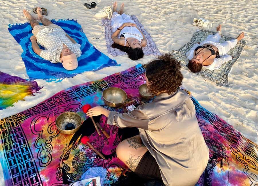 Playa Del Carmen: Sunrise Beach Sound Bath with Bronze Bowls - The Natural Setting and Practical Details