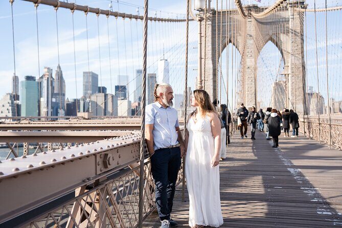 Professional Photoshoot at Brooklyn Bridge in New York - The Experience in Action