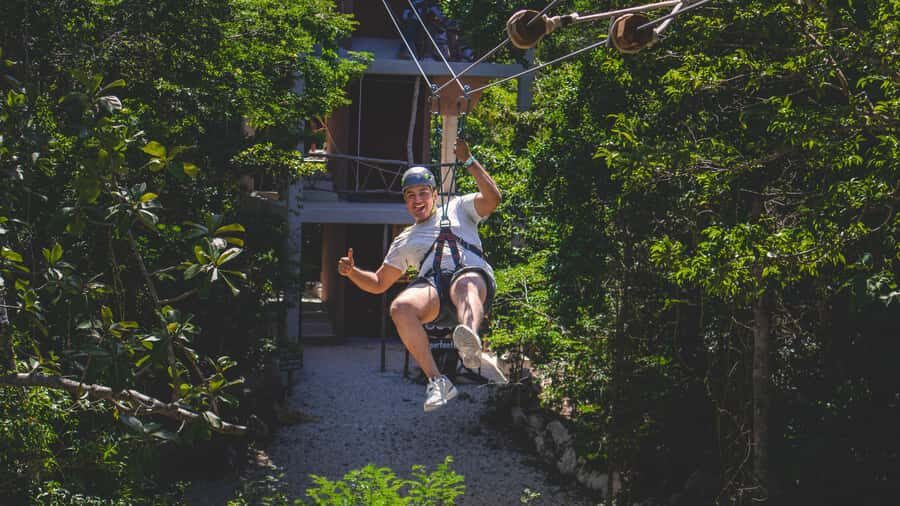 Puerto Morelos: Full adventure tour with buggy, zip lines, and two cenotes - Transportation and Practicalities