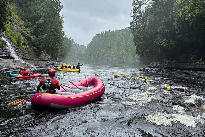Quebec: Guided Rafting and Inflatable Kayaking  Family Activity - From Start to Finish: What the Paddling Entails