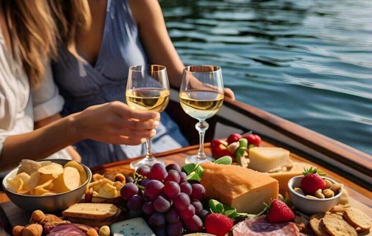 Romantic Boat Cruise with Wine & Cheese or Surprise Dinner - The Golden Moments