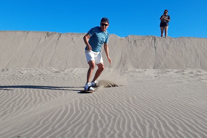 Sandboarding in the Mogote Dunes in Mexico - Transportation and Group Size