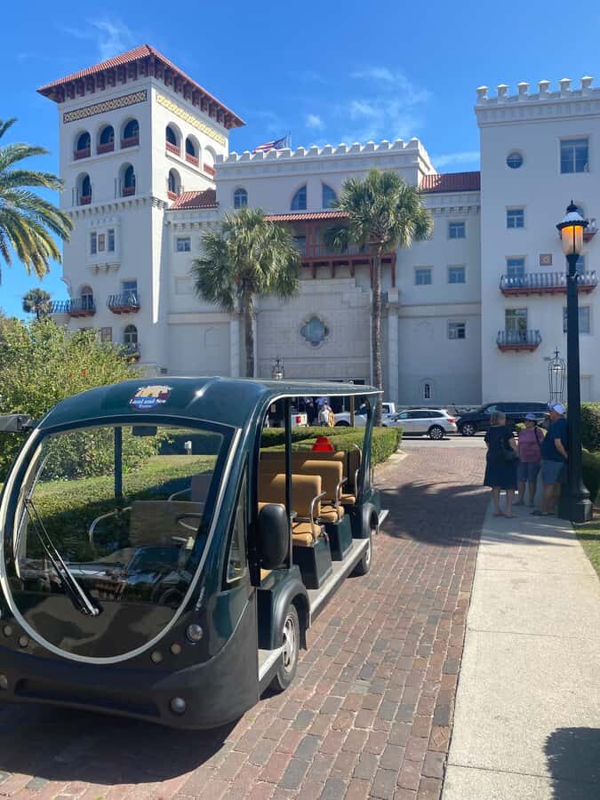 St Augustine: Sunset History Golf Cart Tour - The Itinerary in Detail