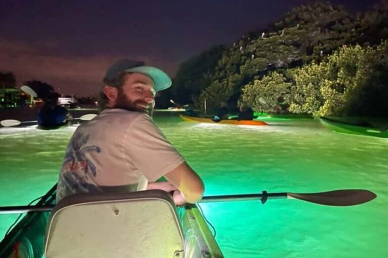 St. Pete Beach: Glass Bottom Kayak Fish Feeding Night Tour - What the Guides Do Well