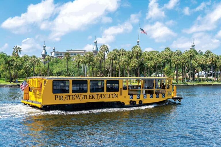 Tampa: Pirate Water Taxi Hop-On Hop-Off Tour - How the Itinerary Works