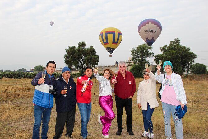 Travel by Hot Air Balloon, Teotihuacán Pyramids and Lunch - Return to Mexico City