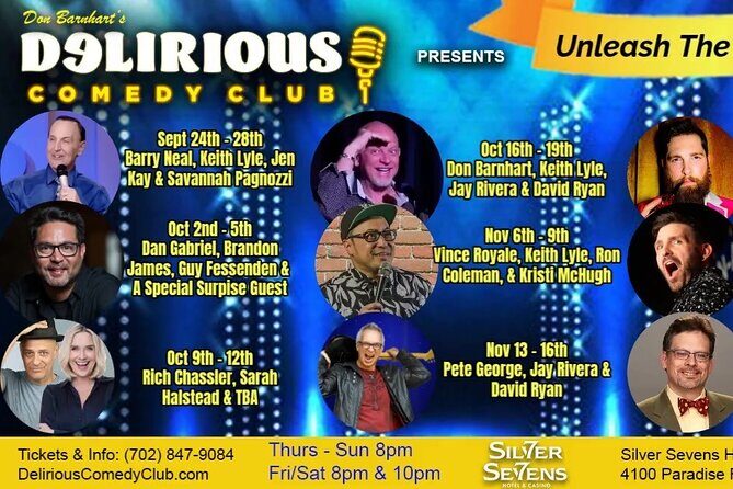 Unleash The Laughter Delirious Comedy Club at Silver Sevens Hotel - Is This Experience Worth It?