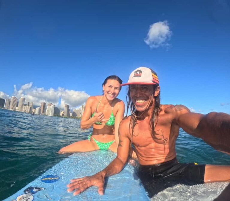 Waikiki: Surf Lessons Easy 60 min classes no crowds! - What the Experience Looks Like