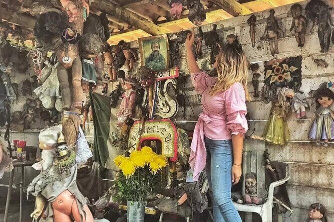 Xochimilco The island dolls and Axolotl museum from Mexico City - Visiting the Island of the Dead Dolls