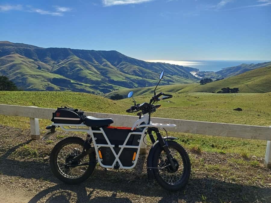 Akaroa: Lonely Beach Trail by E-Scooter. selfguided day out - The Scooters: Safety and Comfort