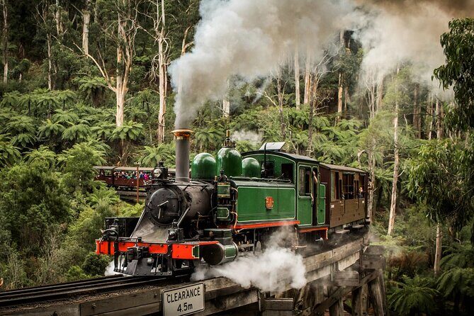 Melbourne Puffing Billy Penguin wine choc(16 max) Hotel Pick Up - Transportation and Group Size