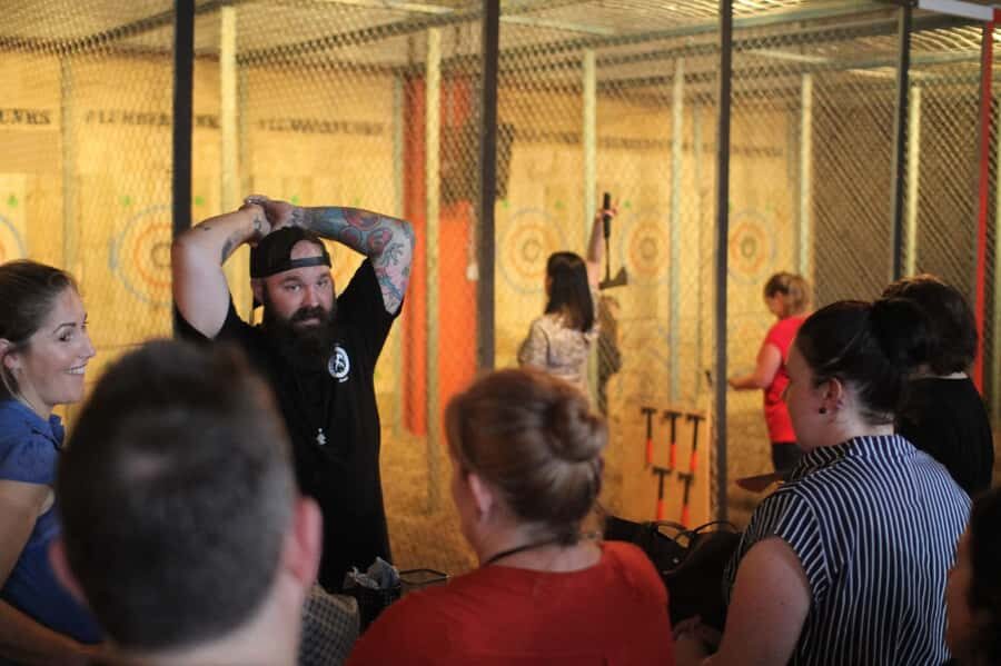 Perth: Lumber Punks Axe Throwing Experience - An Authentic Look at the Lumber Punks Axe Throwing Experience