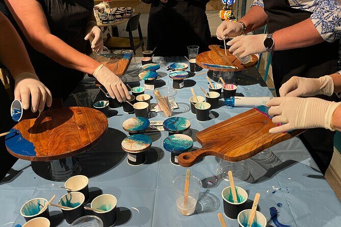 Resin Art Classes Brisbane: Cheeseboards & Coasters - An Engaging Introduction to Resin Art in Brisbane