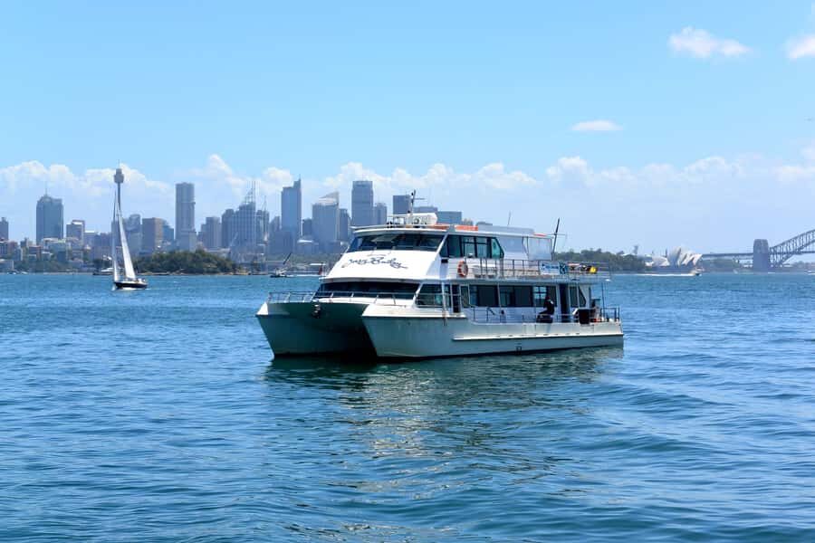 Sydney: Morning Sightseeing Bus to Bondi with Lunch Cruise - Exploring The Rocks and Mrs Macquarie’s Point